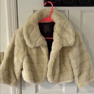 Forever 21 Plush Cream Teddy Jacket
